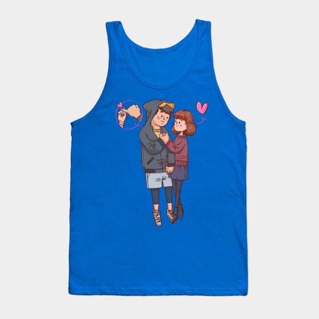 couple pinky promise lover Tank Top by Mako Design 